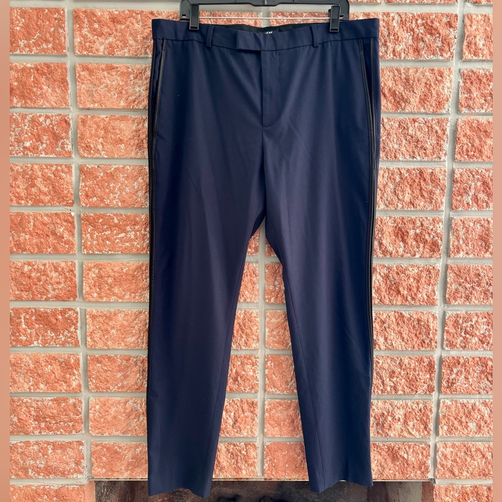 H&M Skinny Fit Trousers in Deep Blue